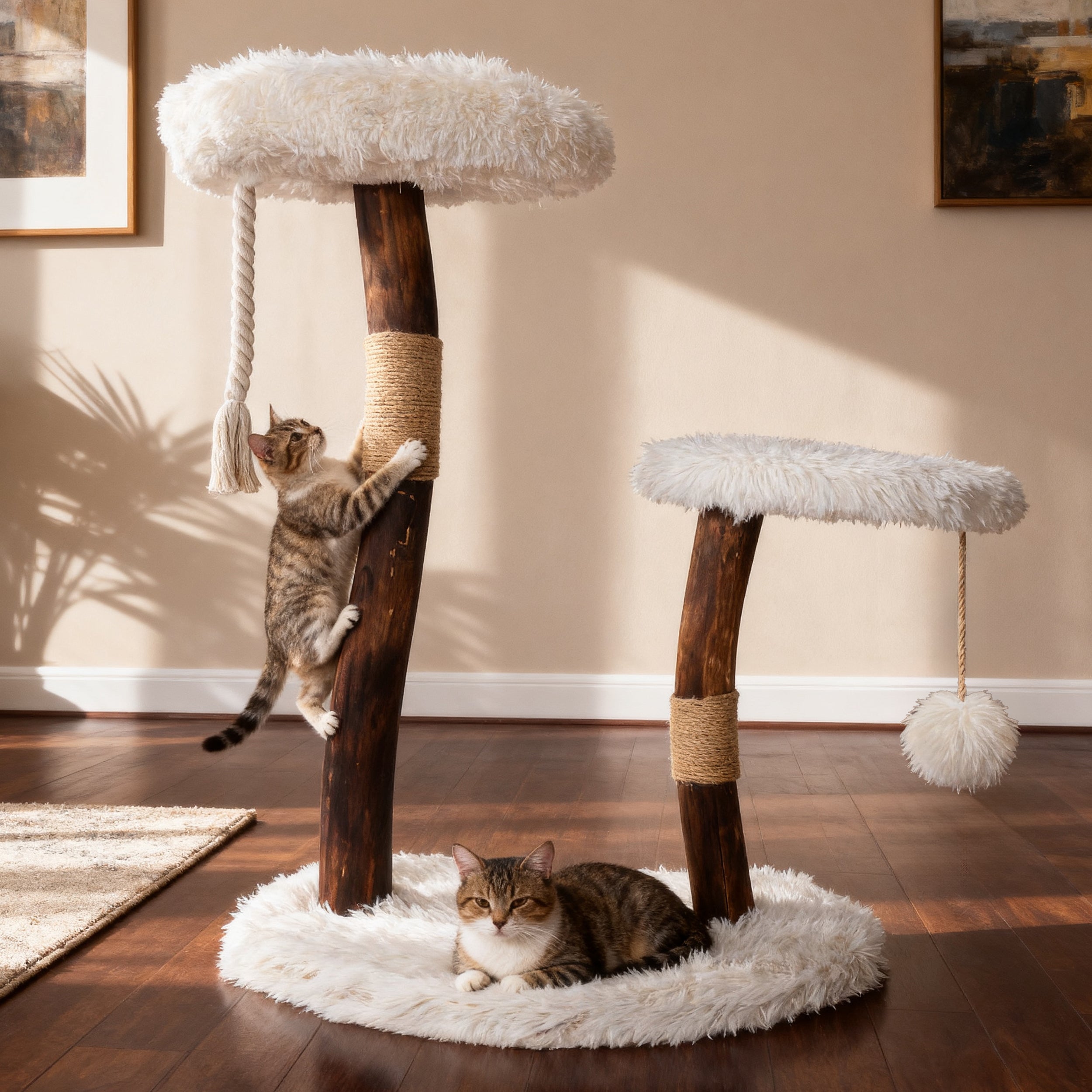 Mewzoom Wooden Cat Tree Tower 33