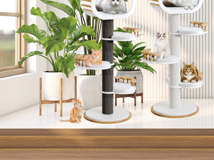 The Unmatched Benefits of a Solid Wood Cat Tower - Catsvillas