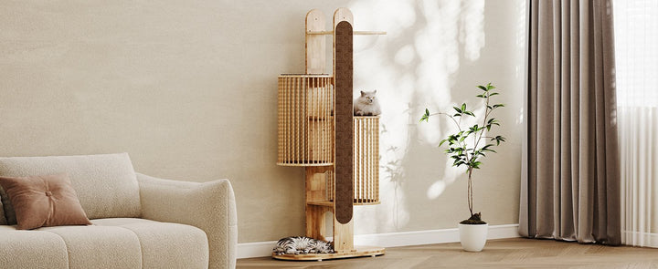 Why a Natural Wood Cat Tower is the Best Investment for Your Cat and Your Home - Catsvillas