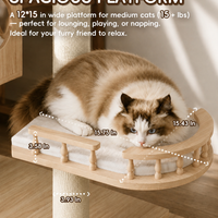 Duo Nest 54" Solid Wood Cat Condo