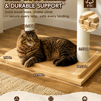 Duo Nest 54" Solid Wood Cat Condo