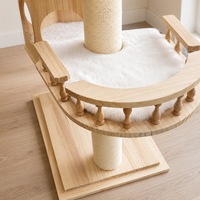 Duo Nest 54" Solid Wood Cat Condo