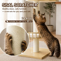 Meow Planet 53" Solid Wood Cat Tower