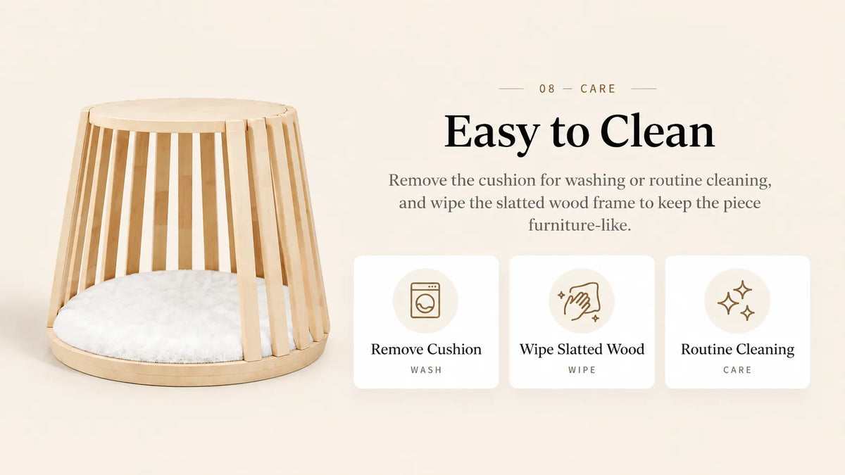 Mewzoom Omee solid wood cat tree for indoor cats product detail image 7