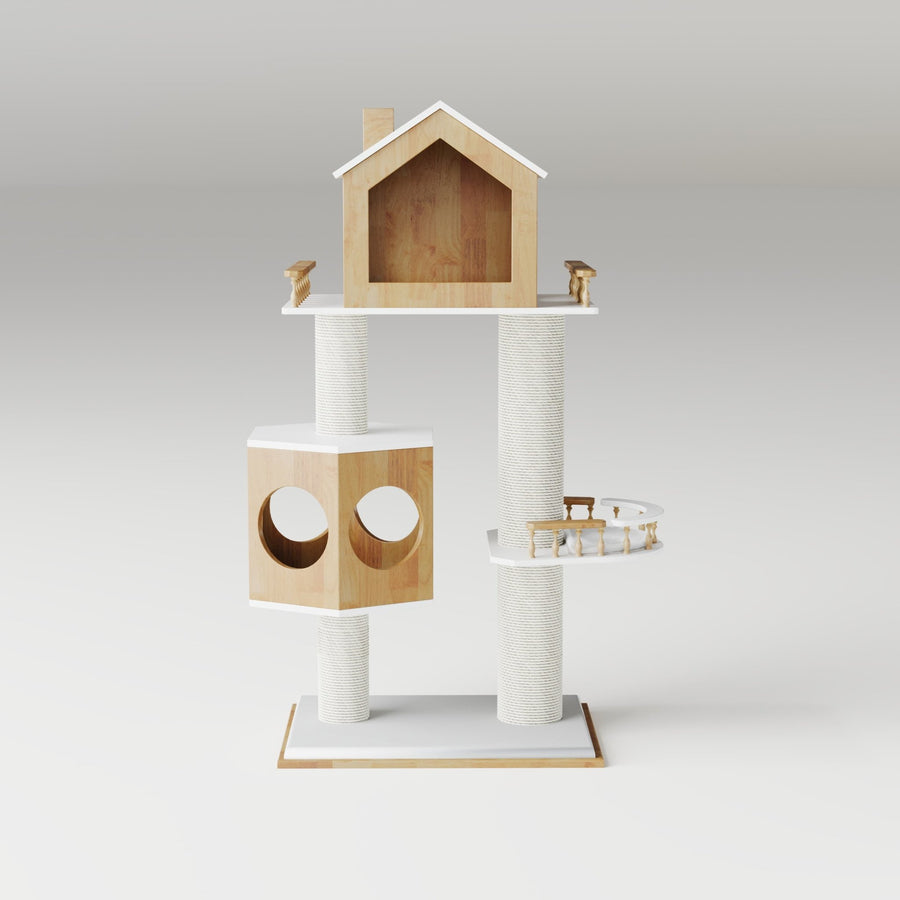 Catsvillas - Hexagonal Cat Tree- Cat Furniture